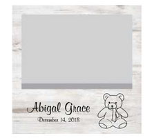 Load image into Gallery viewer, White Faux Wood Photo Frame - Laser Engravable