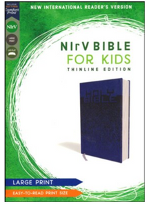 NIrV Large-Print Bible for Kids - Blue