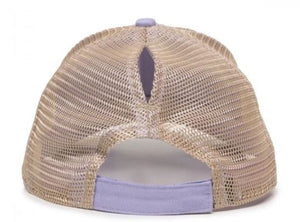 Monogrammed Ladies Ponytail Hat